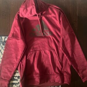 LIKE NEW Adidas Men's Red Hoodie Sweatshirt